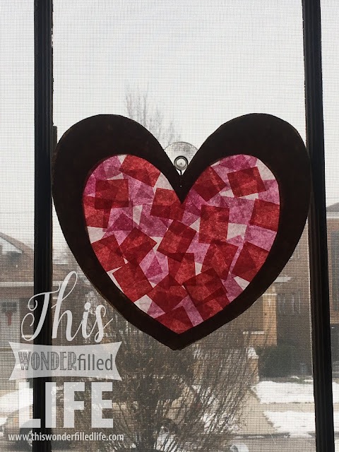 Valentine Stained Glass Window&nbsp;Decor